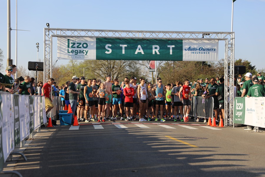 EAST LANSING, MI - APRIL 15: The Izzo Legacy 5k Run/Walk/Roll 2023 (Photo by Del Rio Images)